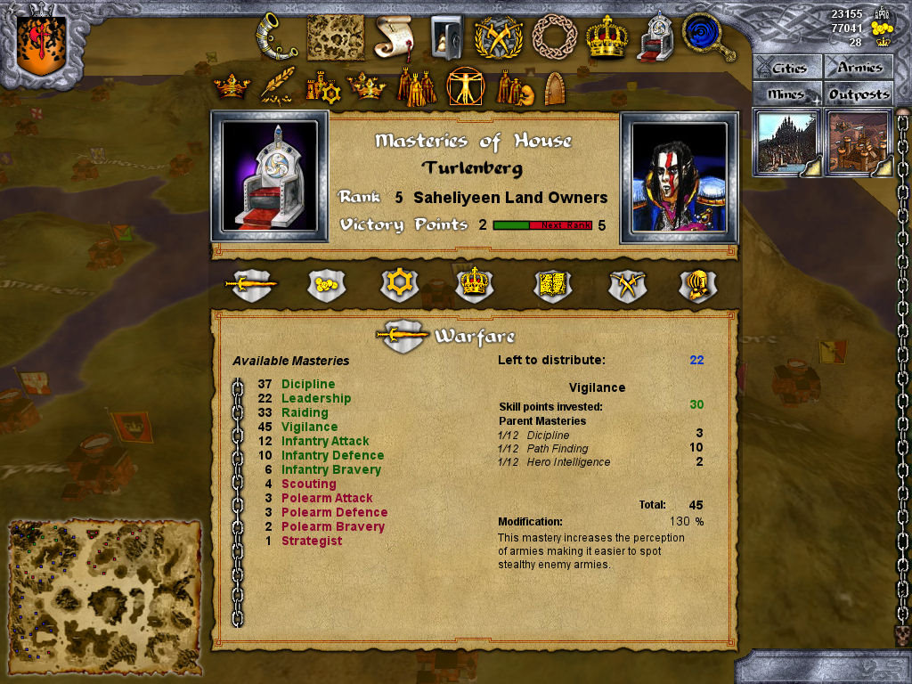 Family Mastery Screen - Full View